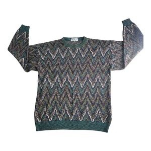 Vintage Mondo Di Marco Sweater Mens XLT Italian Knit 90s Crewneck Pullover